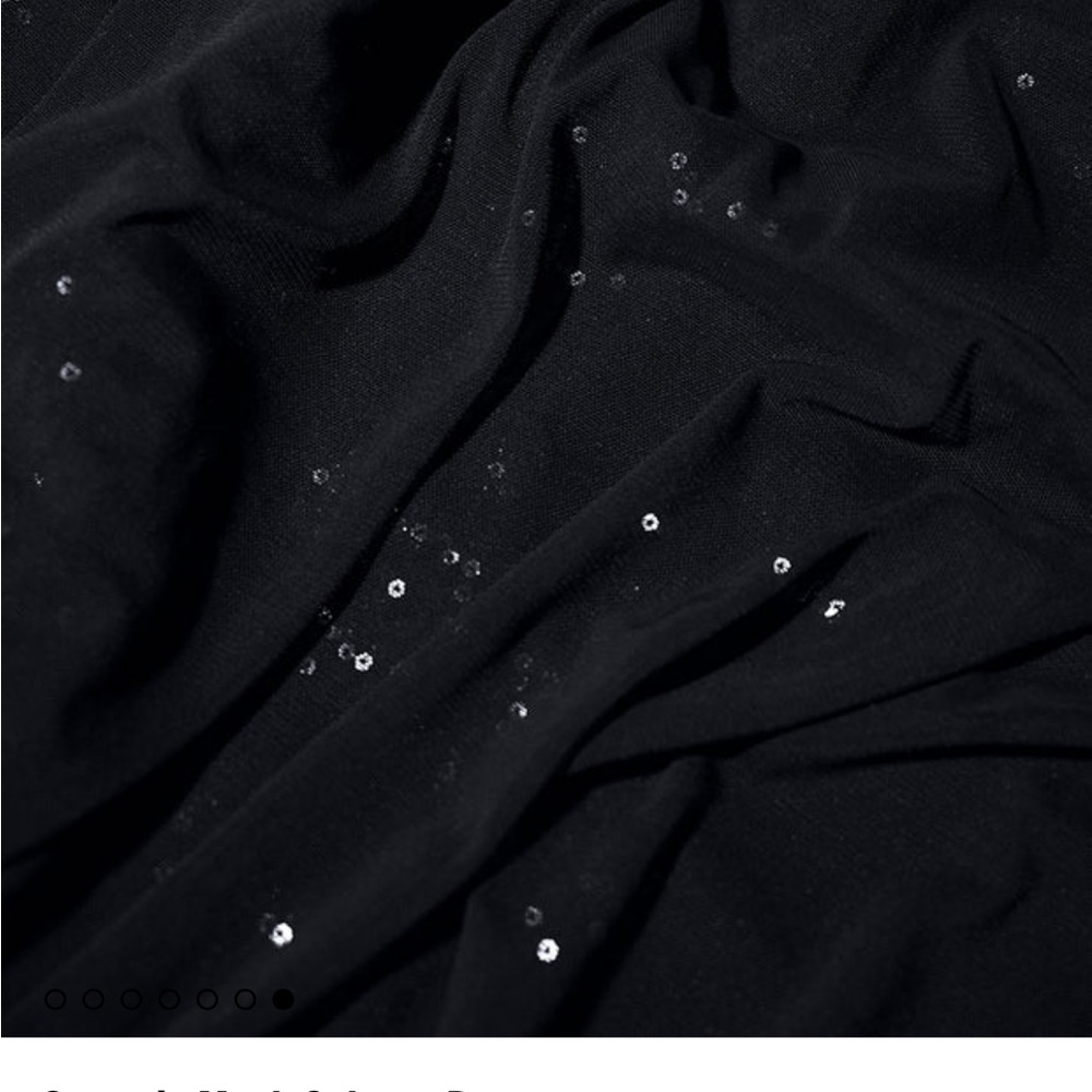 Chic Black Ruched Mini Dress - Picture 3 of 5